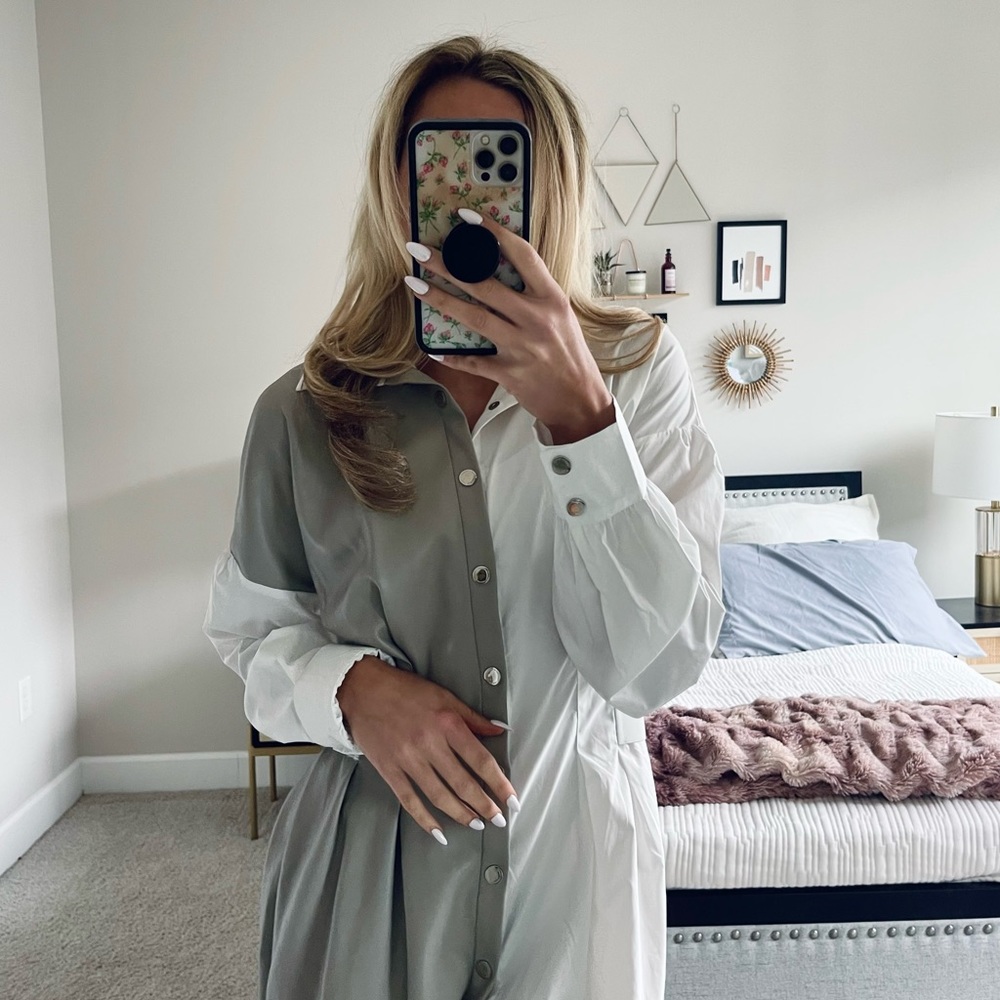 Maniere De Voir Button Up Dress NWT